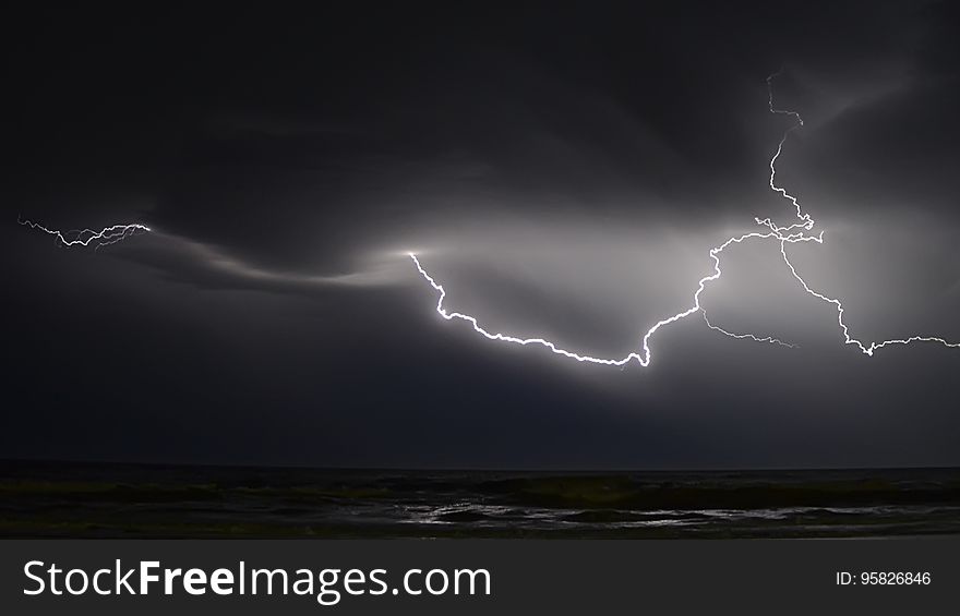 Lightning, Sky, Thunder, Atmosphere