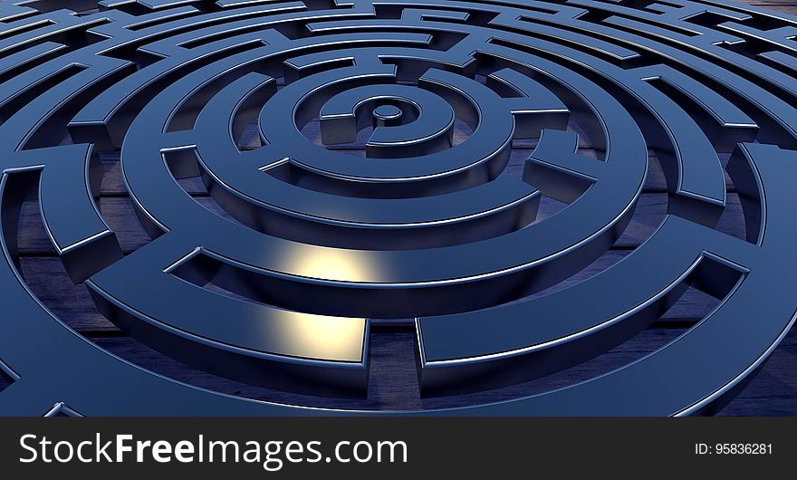 Maze, Circle, Labyrinth, Spiral