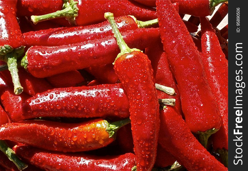 Natural Foods, Chili Pepper, Bird's Eye Chili, Vegetable