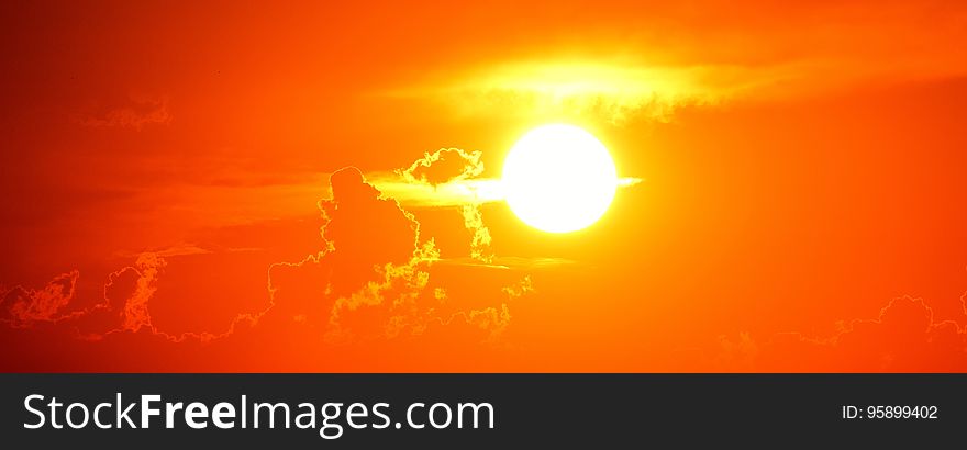 Orange, Sky, Atmosphere, Geological Phenomenon