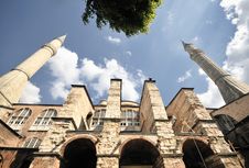 Hagia Sophia Cathedral In Istanbul Royalty Free Stock Photo