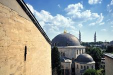 Hagia Sophia Cathedral In Istanbul Royalty Free Stock Photo