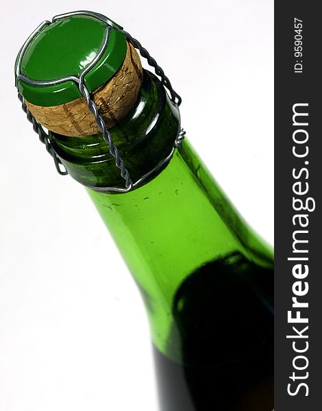 Bottle neck with cork stopper