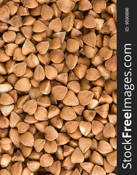 Buckwheat texture closeup