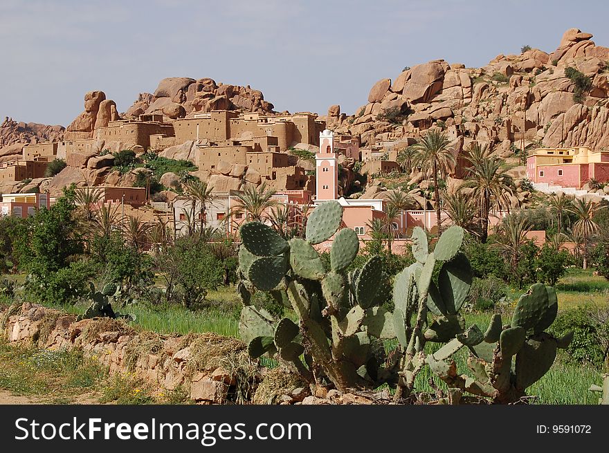 Landscape in Marocco near Tafrou