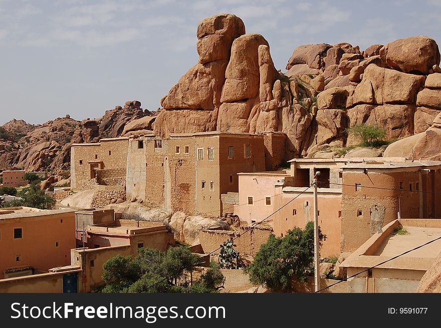 A village in Tafrou Region of Marocco