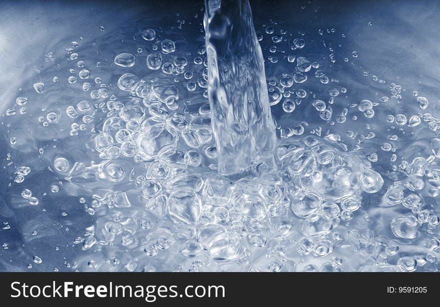 Abstract water background with drops