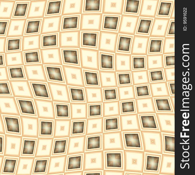 Seamless texture of tan 3d blocks in a wave. Seamless texture of tan 3d blocks in a wave