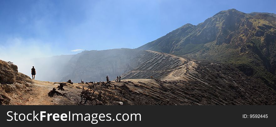 Volcano Crater, Indonesia