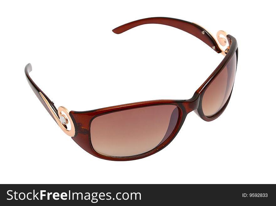Sunglasses isolated on a white background. Clipping path is included