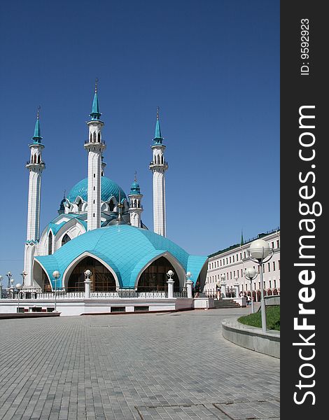 kul sharif mosque in kazan kremlin, russia