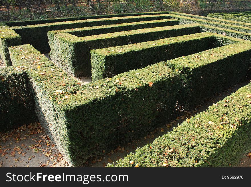 Labyrinth In The Schonbrunn Palace