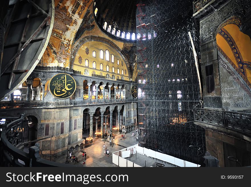 Hagia Sophia cathedral in Istanbul, turkey