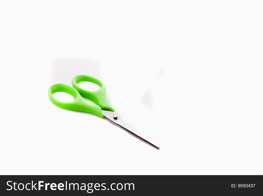 Scissors tools stainless scissors on white background