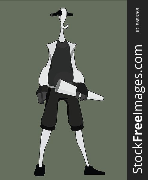 Vector illustration of a character I designed. Vector illustration of a character I designed.