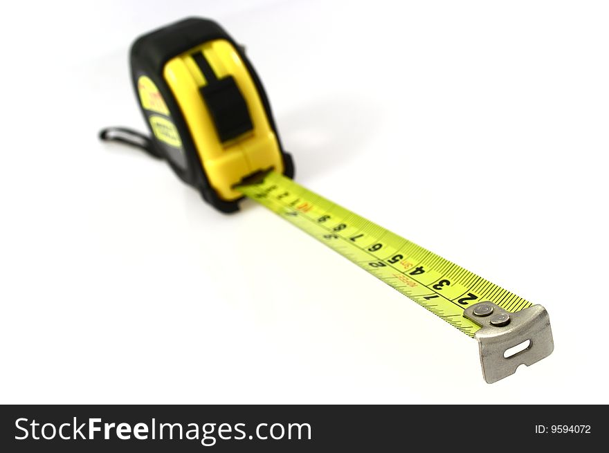 Measuring Tape on white background.