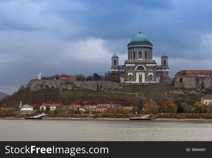 View of the Basilica in Esztergom, Hungary