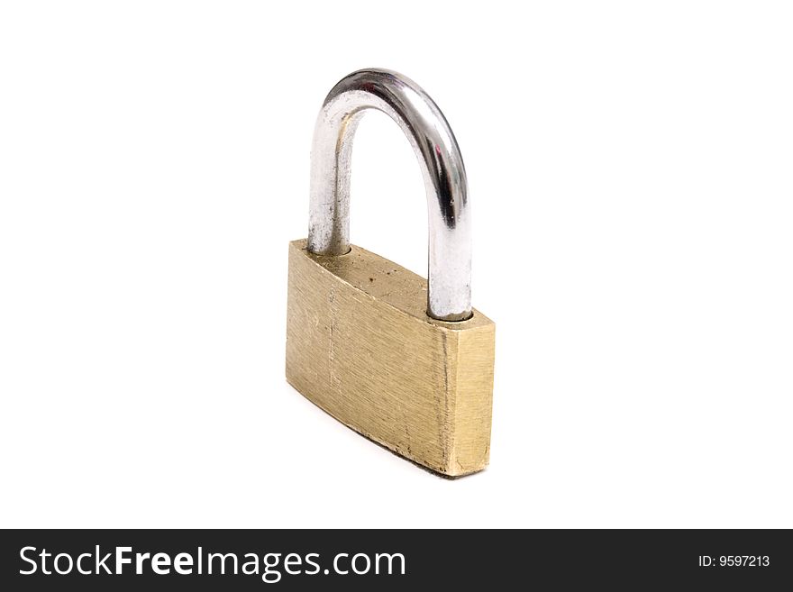 Padlock isolated on white background