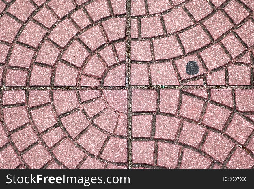 Close-up shot of cobblestone sidewalk. Close-up shot of cobblestone sidewalk