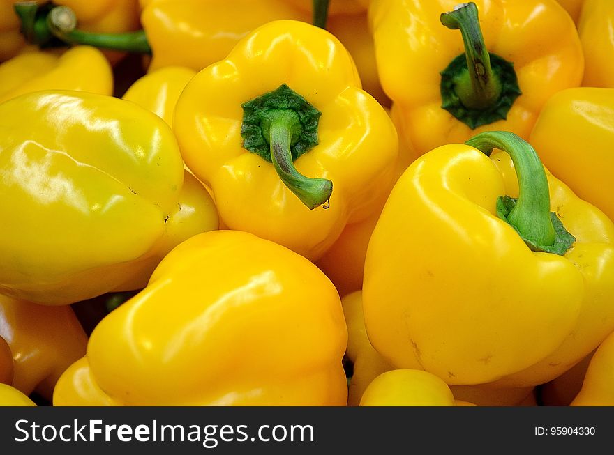Natural Foods, Vegetable, Yellow, Yellow Pepper
