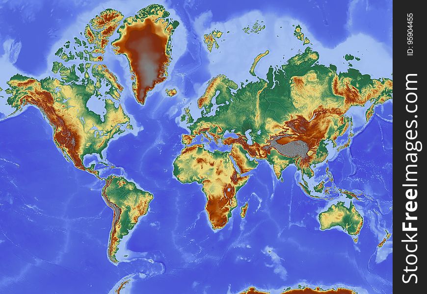 Map, Earth, World, Organism