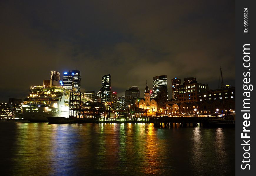 Cityscape, Reflection, City, Skyline