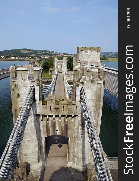 The Bridge in Conwy Wales. The Bridge in Conwy Wales