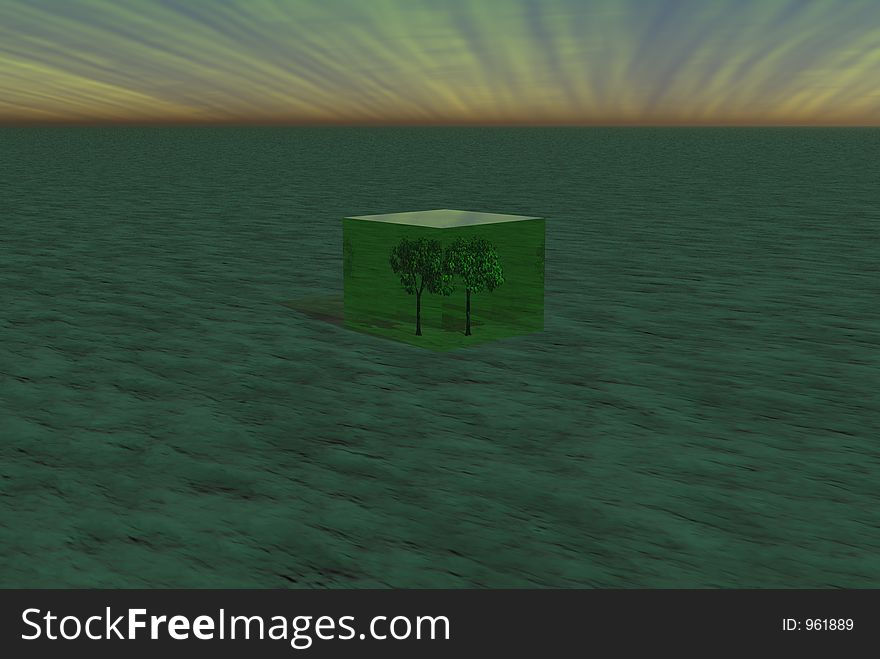 Tree In Glass Box