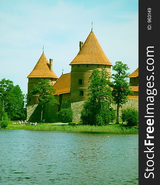 Trakai castle in Lithuania