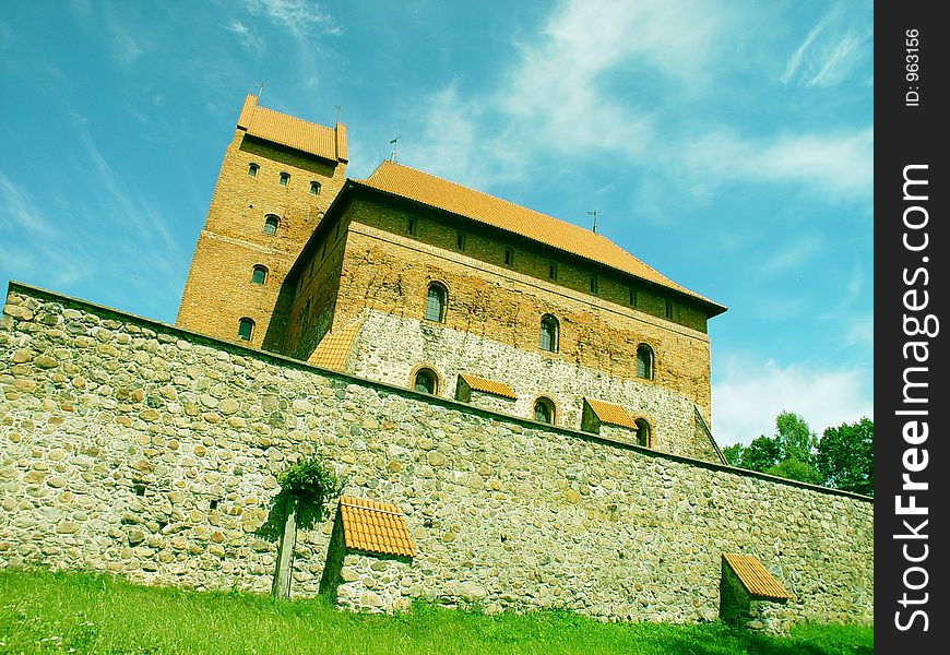 Trakai castle in Lithuania