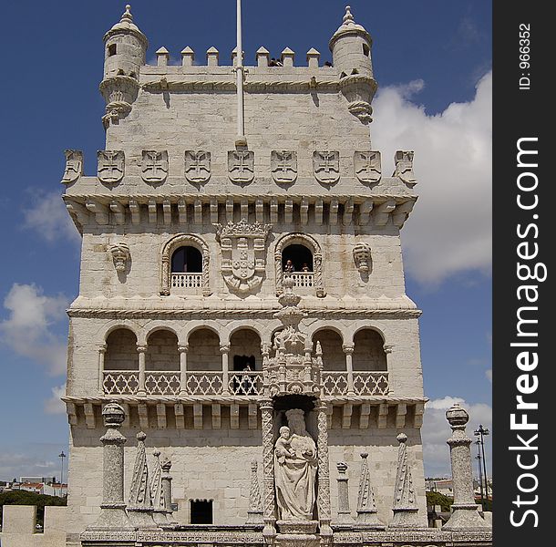 Columns in tower of belem