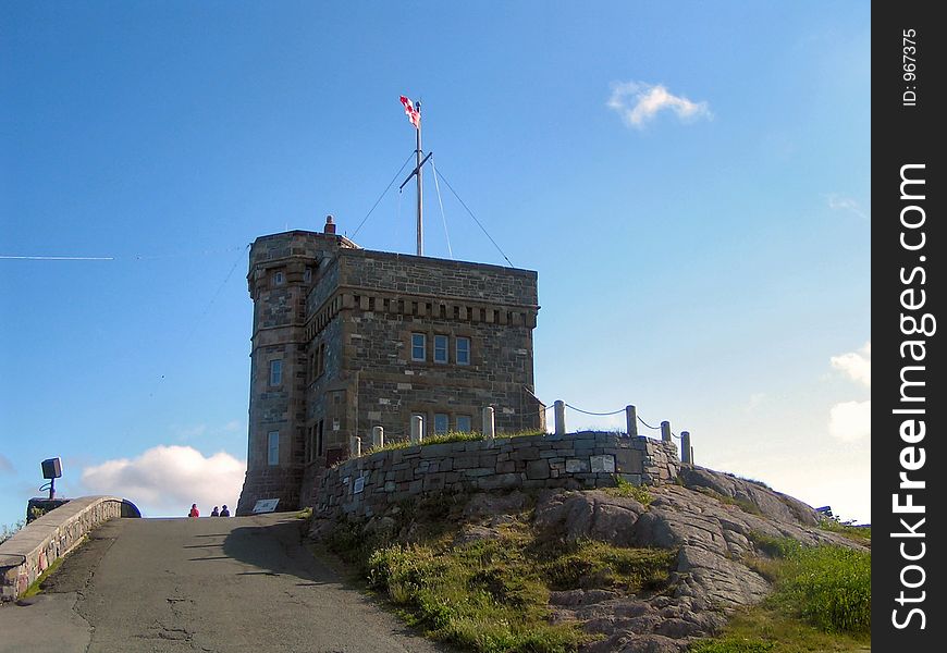 Castle/tower where first transatlantic wireless message was recieved