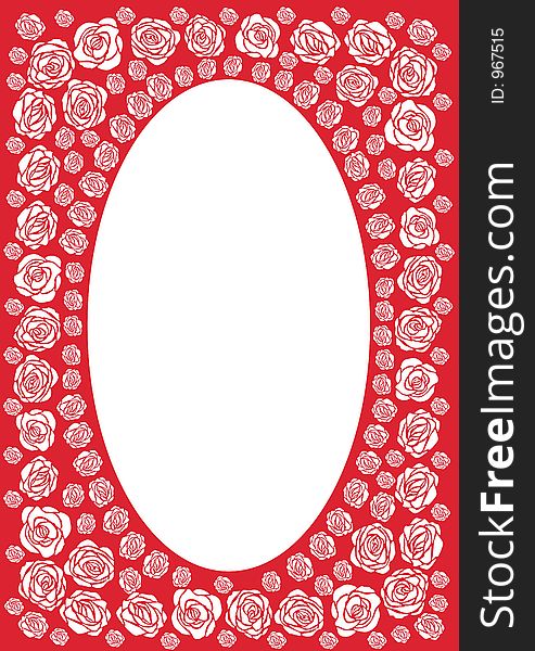 Red Rose Frame