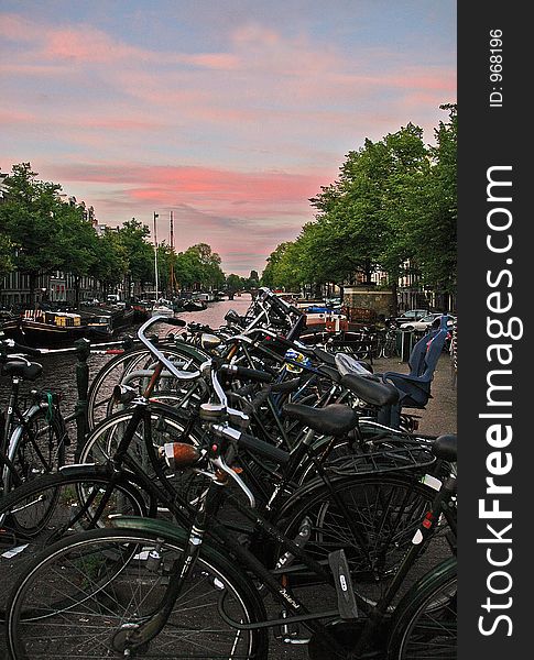 Amsterdam's bikes. Amsterdam's bikes