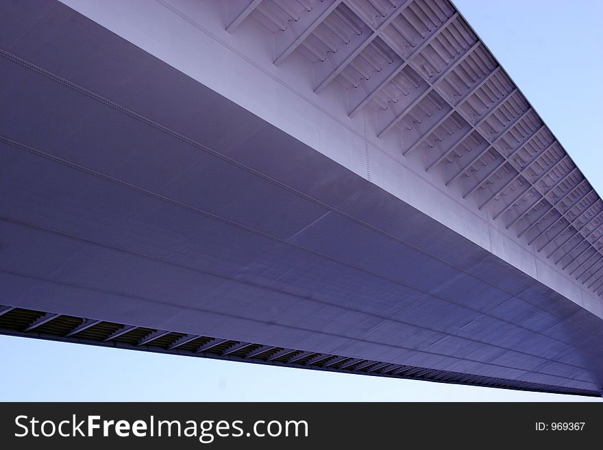 Under iron bridge