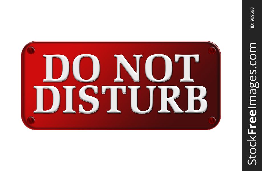 do not disturb board hanging on the door