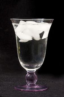 Ice Cubes In Glass Royalty Free Stock Photo
