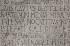 Medieval Latin Catholic Inscription Stock Photos Medieval Latin Catholic Inscription Stock Photos