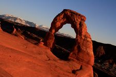 Delicate Arch Angled Royalty Free Stock Images