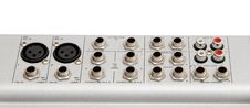 Audio Mixer Control Sockets Stock Photos
