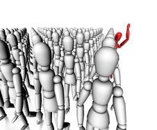 Stand Out Figure Royalty Free Stock Image
