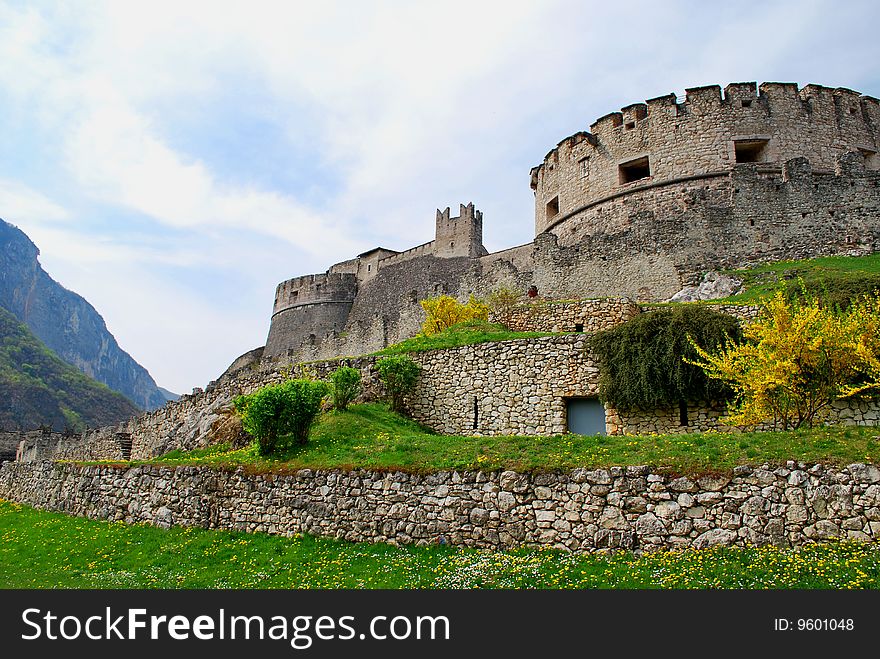 Lock Bezeno in Italy. Towers, a fortification. Outside â€“ a field for knightly tournaments. Lock Bezeno in Italy. Towers, a fortification. Outside â€“ a field for knightly tournaments.