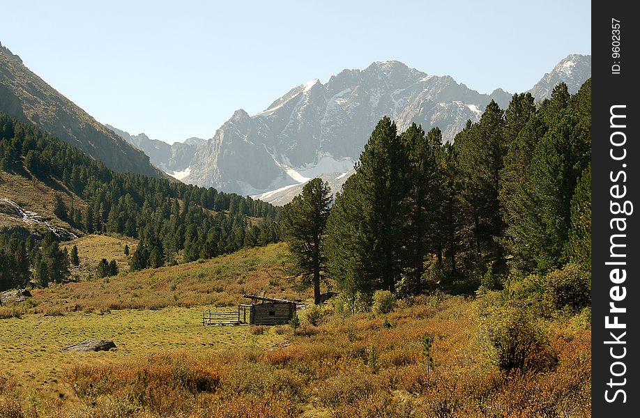 Russia, Mountain Altai, area the Katunsky ridge, a river Akchan watershed.  . Russia, Mountain Altai, area the Katunsky ridge, a river Akchan watershed.