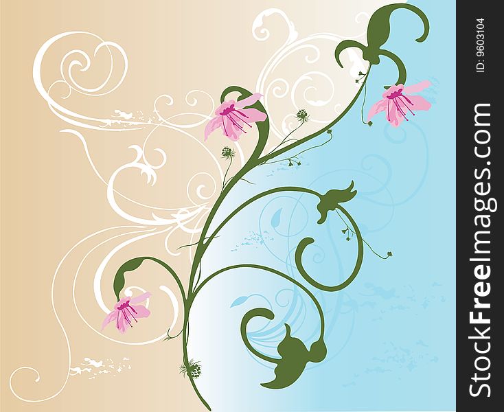 Illustration of a decorative background