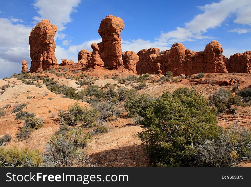 Arches National Park Mushroom Rocks