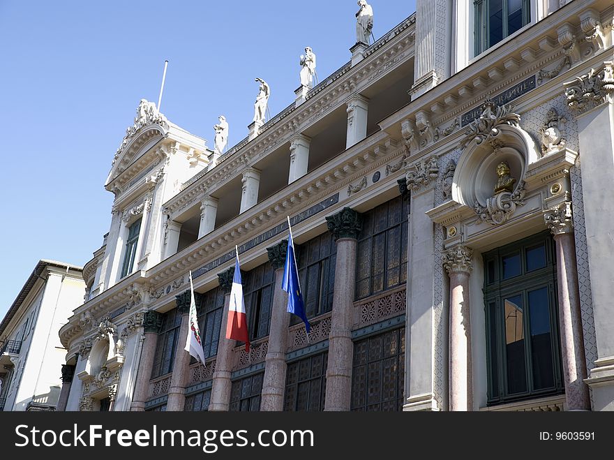 Historical building in the city of nice