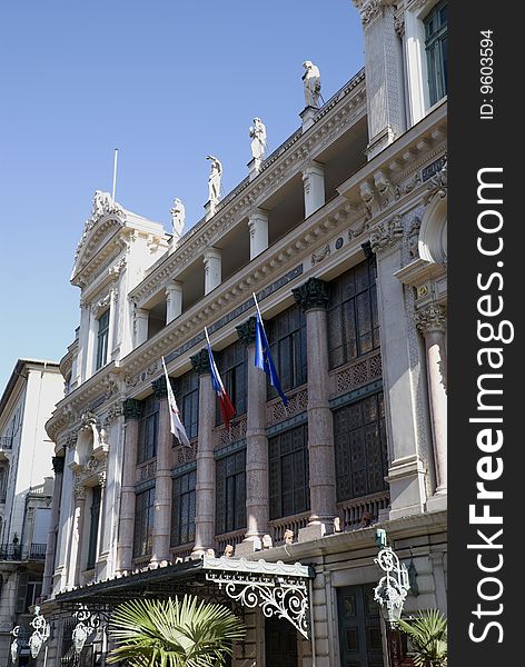 Historical buildings in the city of nice