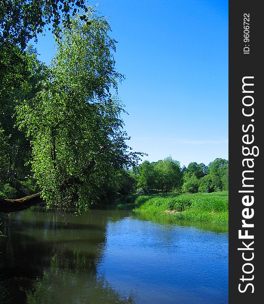 Beautiful rural landscape. Nature background.