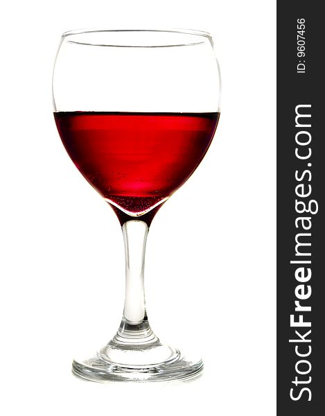 Coctail glass on white background