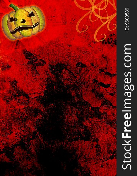 A template for halloween , dark and red rough background. A template for halloween , dark and red rough background